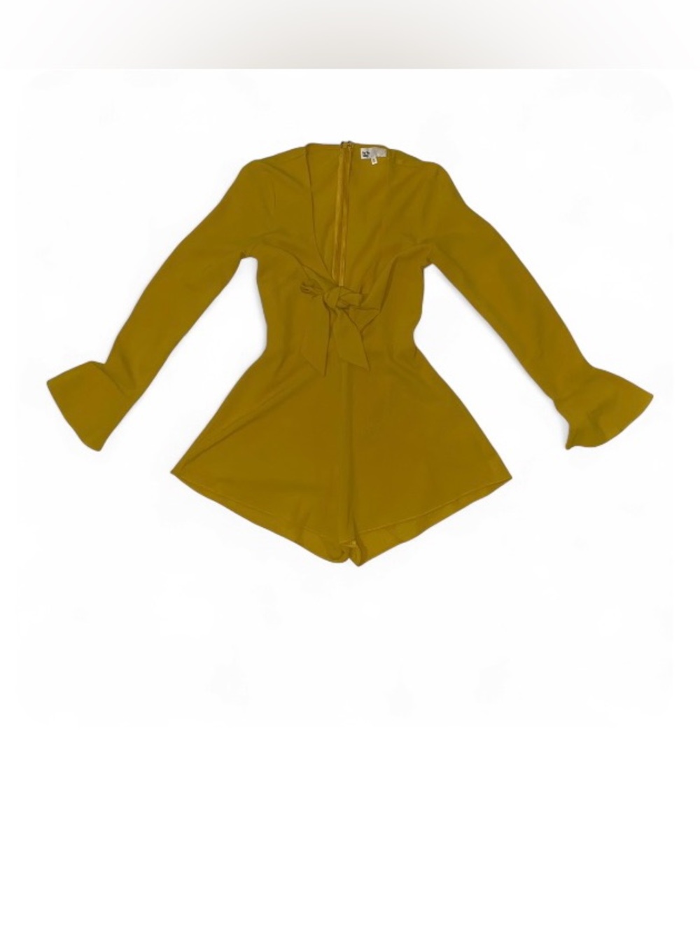 By The Way Joyce Side Mustard Yellow Romper Sz XS